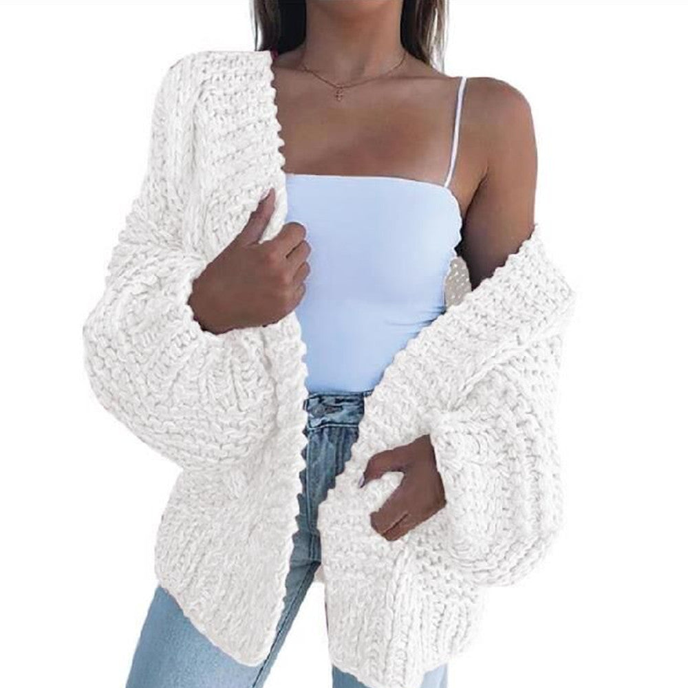 Cardigan en mohair épais pour femme