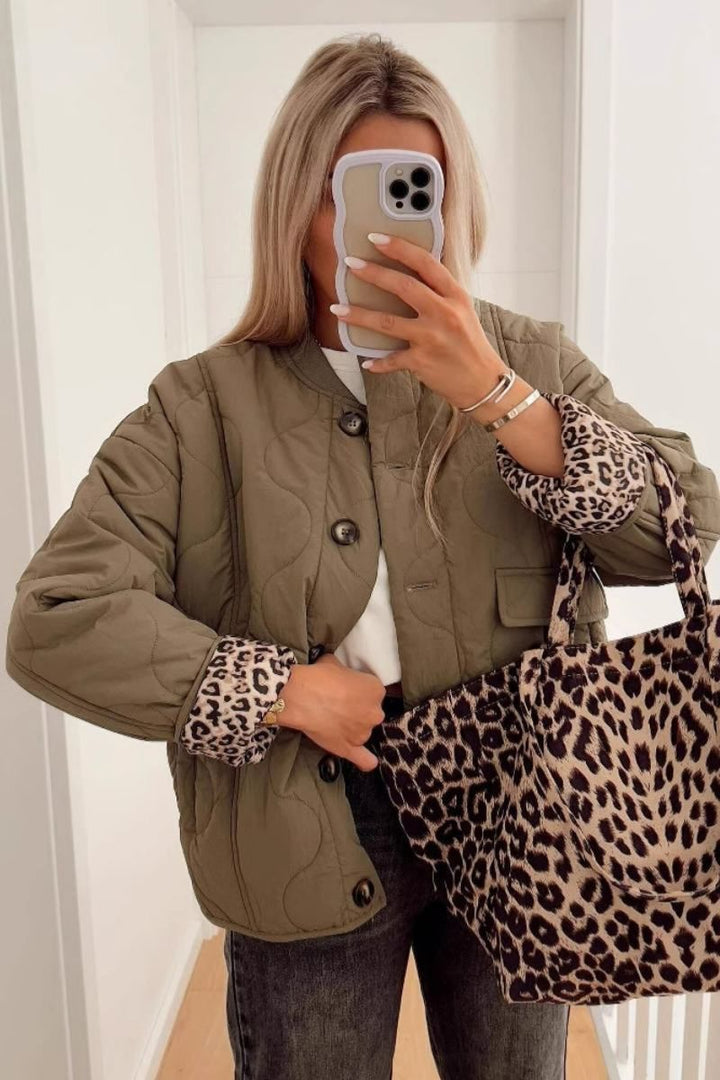 Veste matelassée légère à coupe ajustée