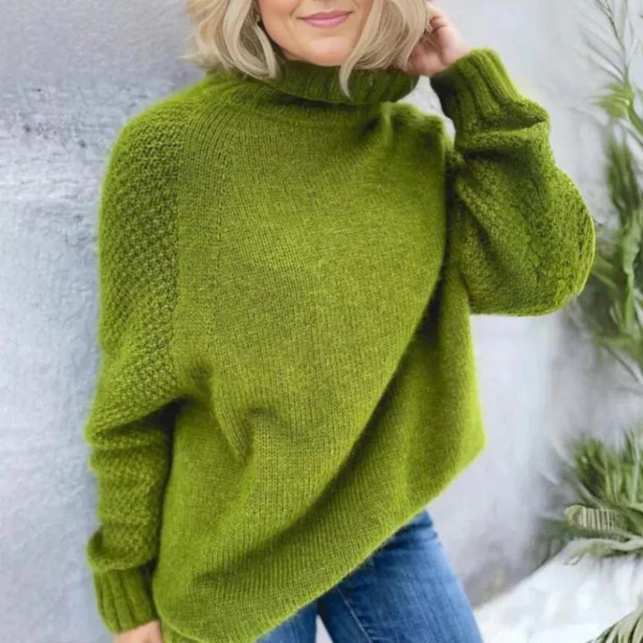 Angela | Pull élégant à col roulé