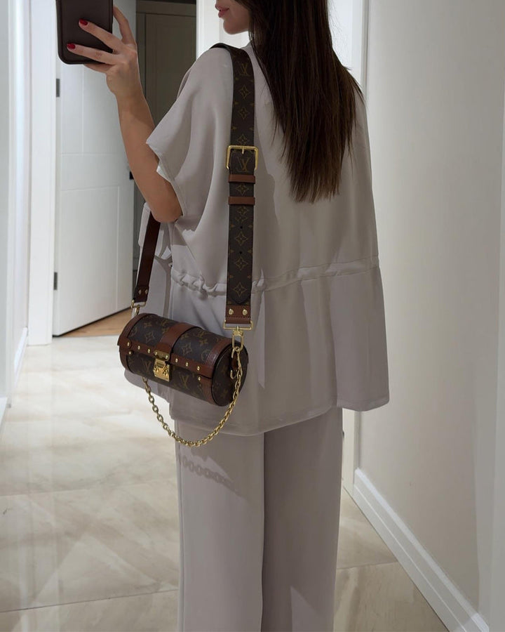 Ensemble Chic Top et Pantalon avec Taille Extensible