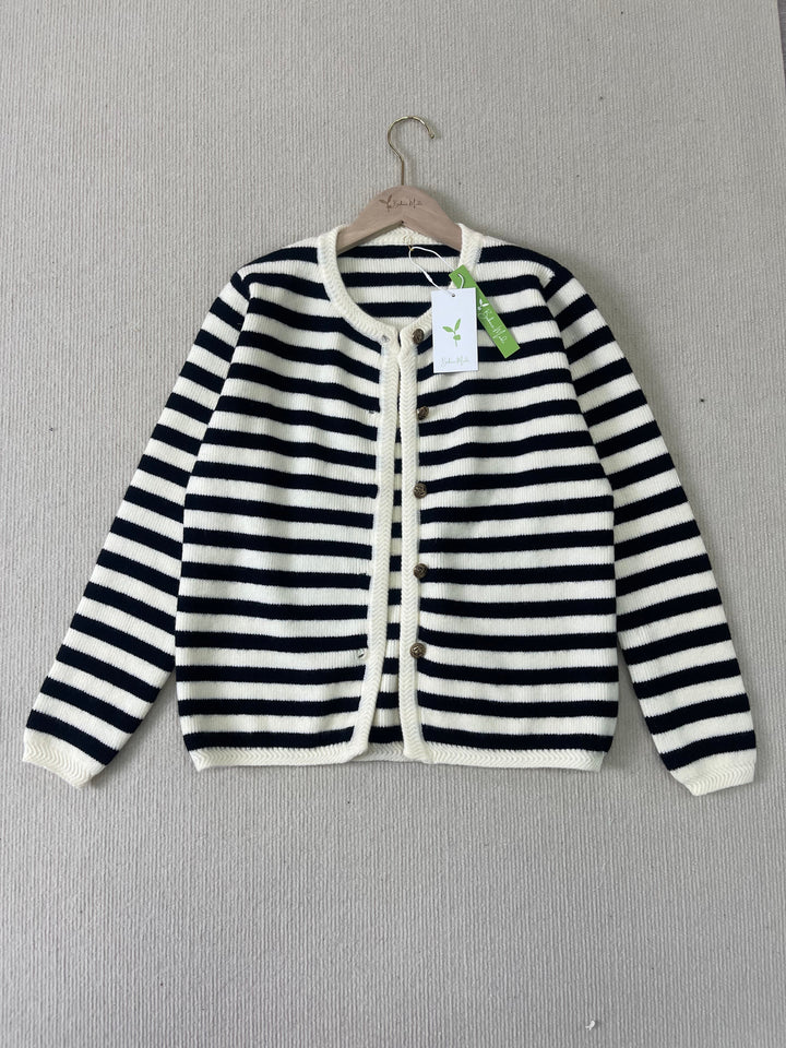 Cardigan rayé intemporel