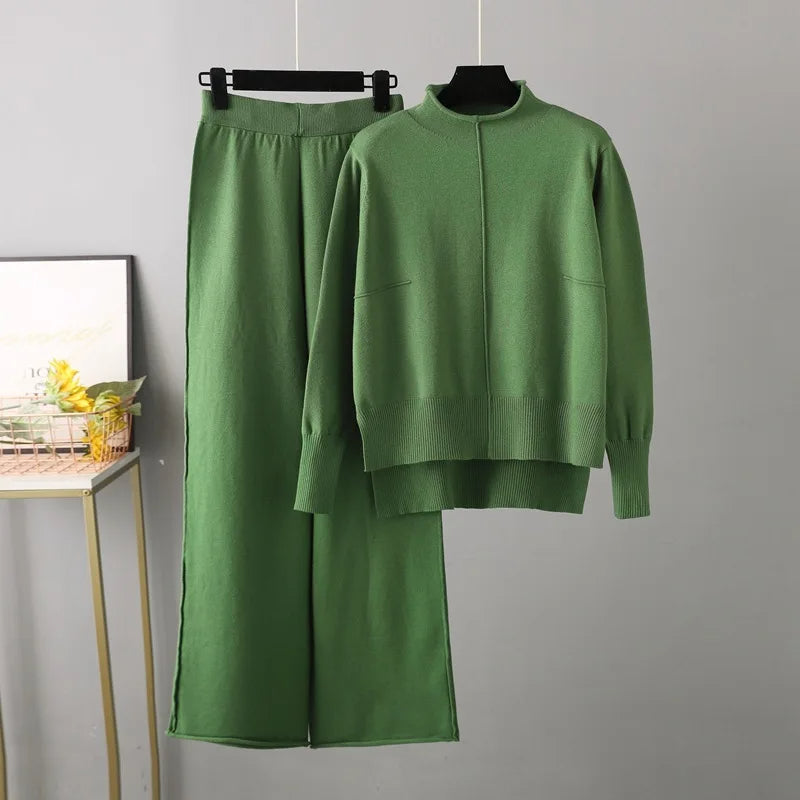 Roma™ - Ensemble pantalon et pull oversize épais et chaud en maille