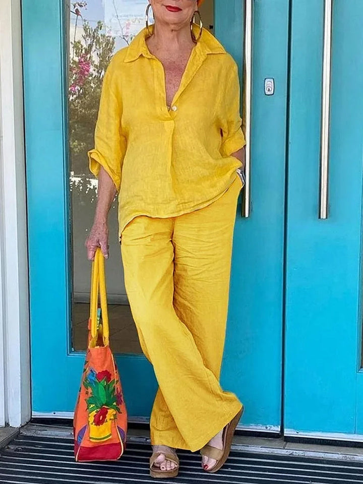 Ensemble deux pièces haut et pantalon