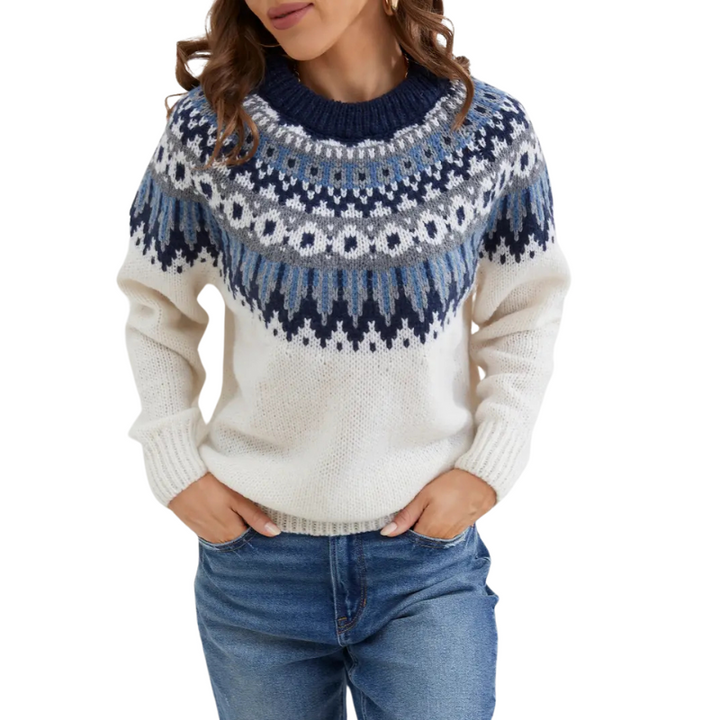 Pull à motif islandais