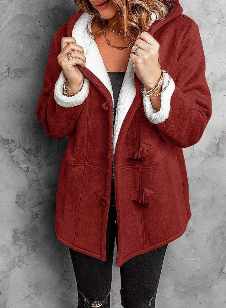 Manteau chaud à capuche et doublure polaire