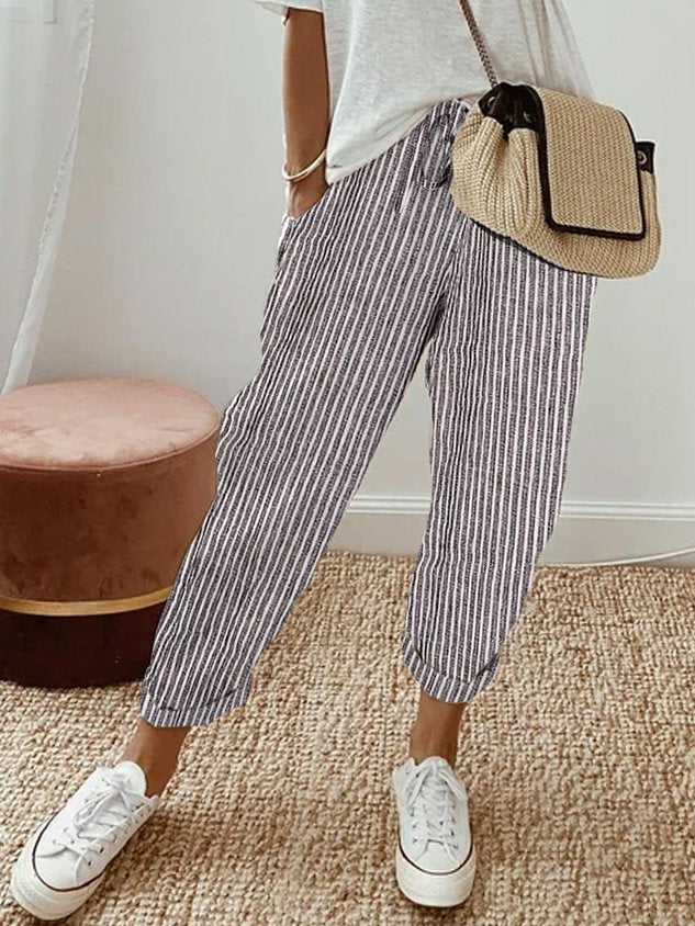 Pantalon Luxe en lin anti-transpiration