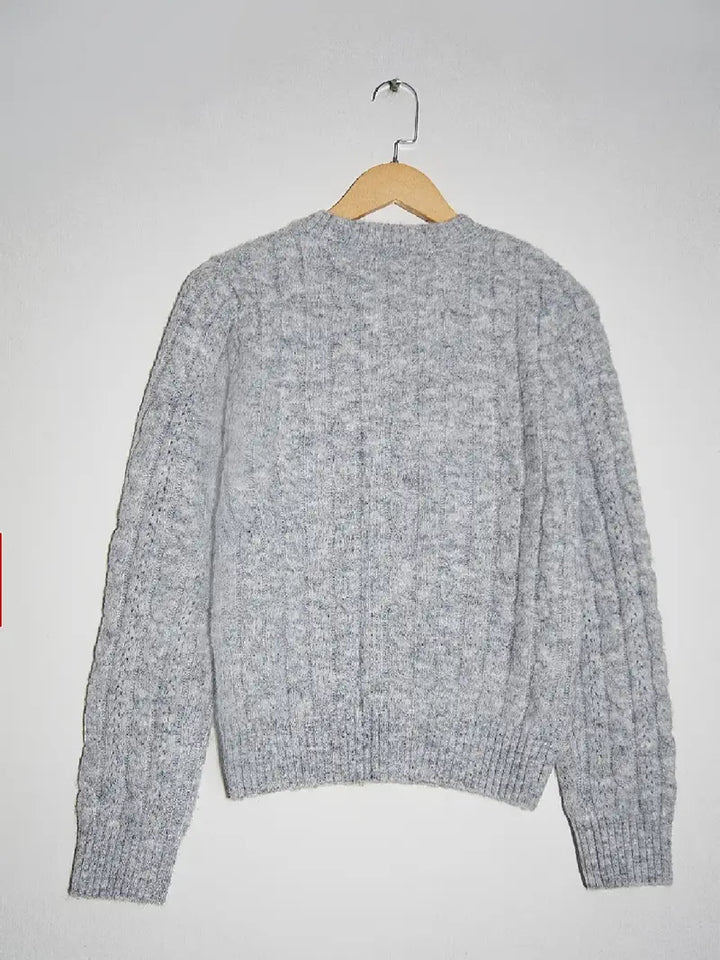 Cardigan en maille torsadée pour femme