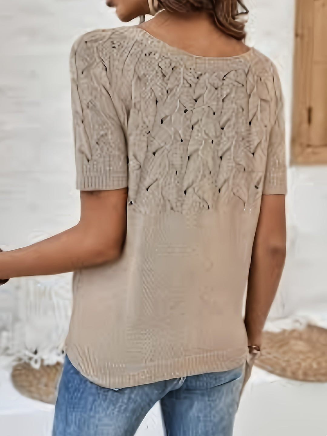 Haut en maille ajourée Chic