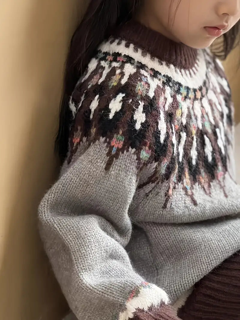 Pull doublé polaire pour enfant, tout en douceur