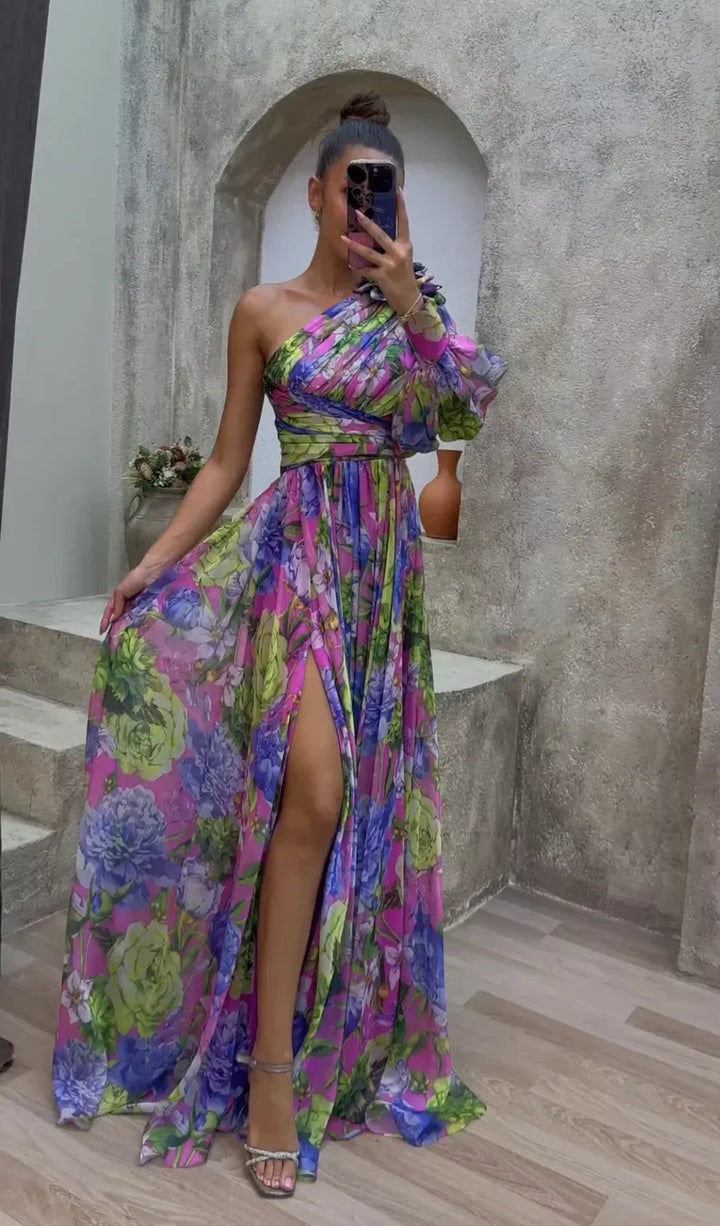 Robe longue légère au tombé élégant
