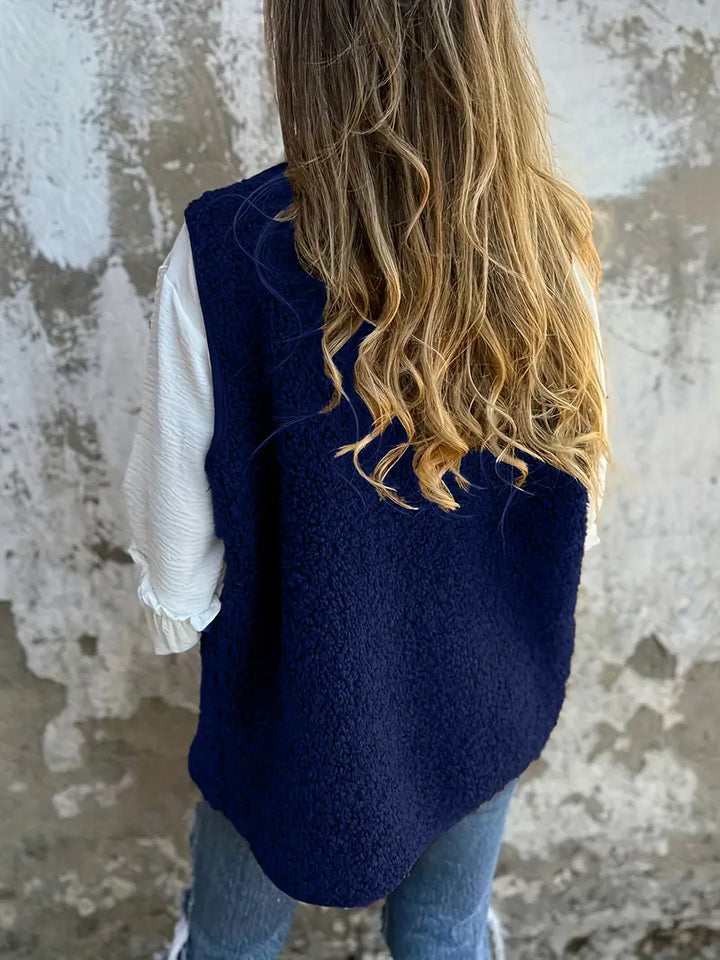 Veste sans manches décontractée pour femme