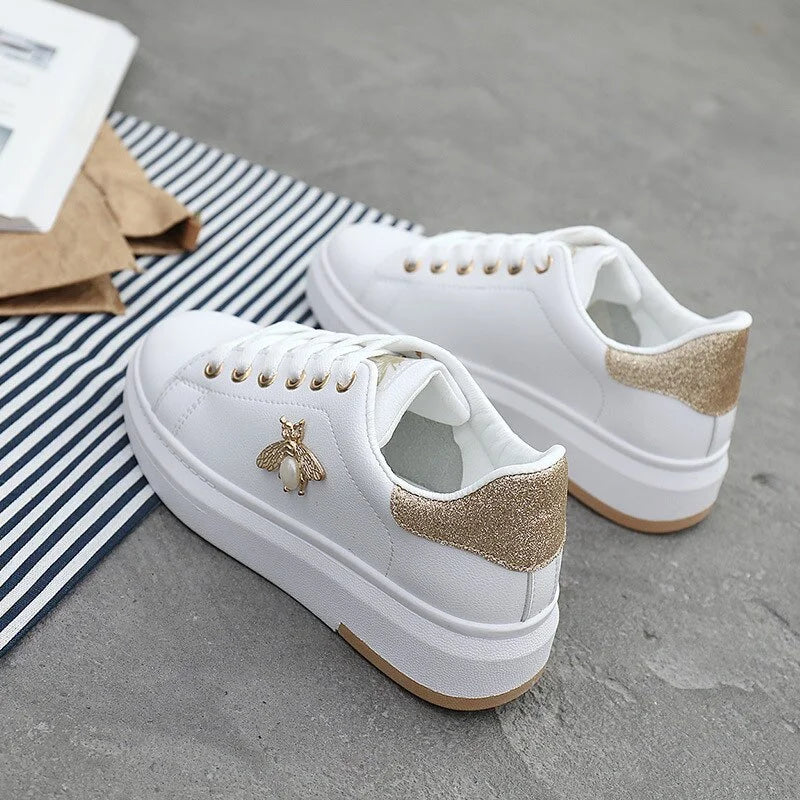 Chaussures à plateforme tendance en cuir PU