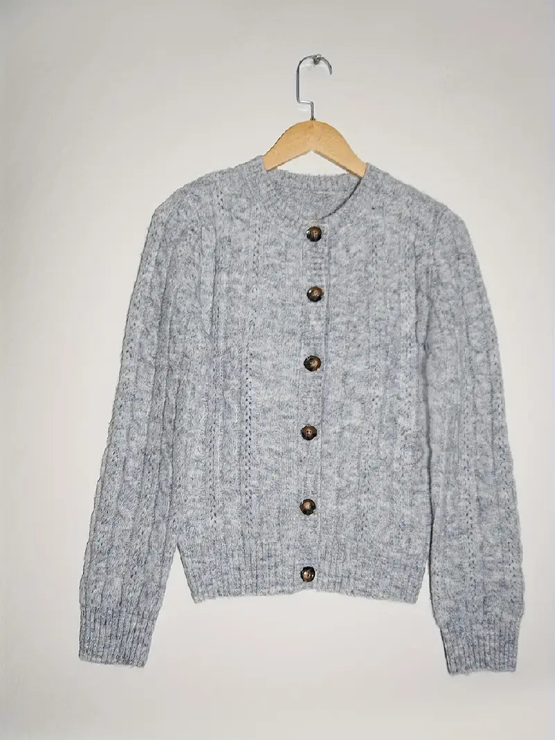 Cardigan en maille torsadée pour femme