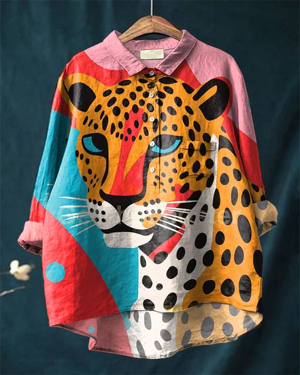Simba T-shirt graphique avec un imprimé léopard audacieux