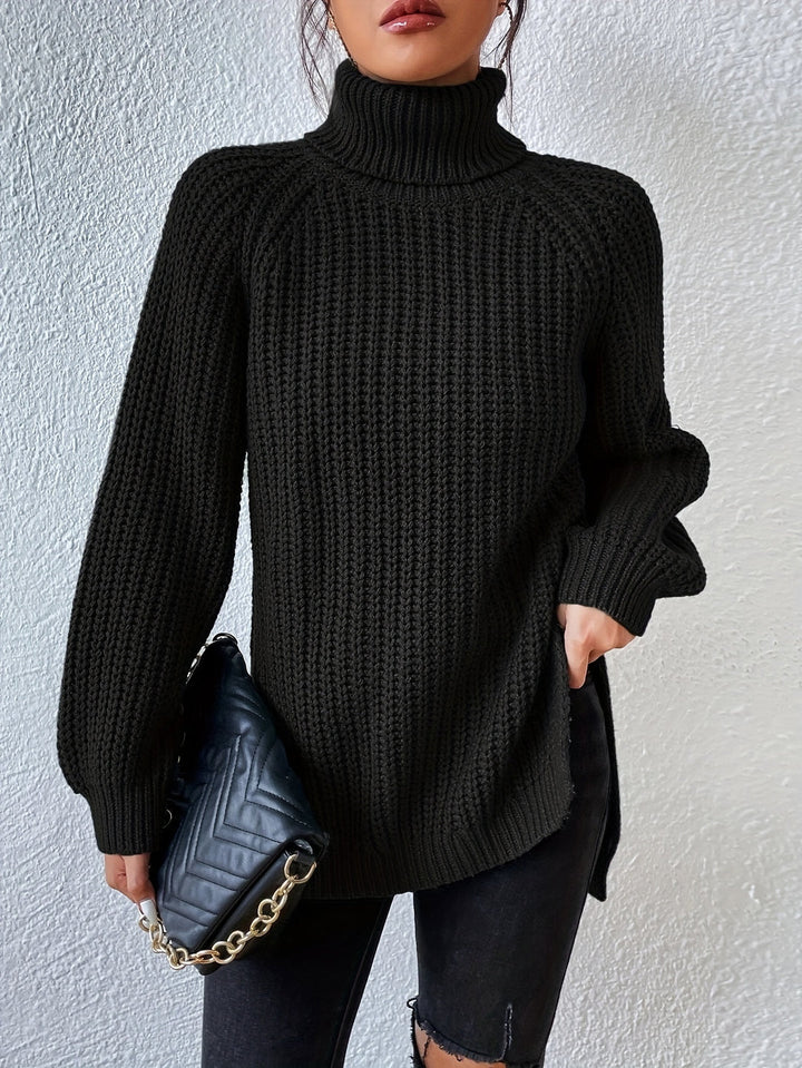 Isabella | Pull à col roulé tricoté