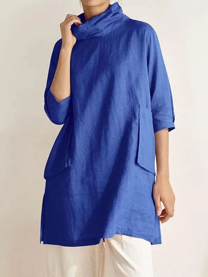 Robe décontractée à poches pour femme