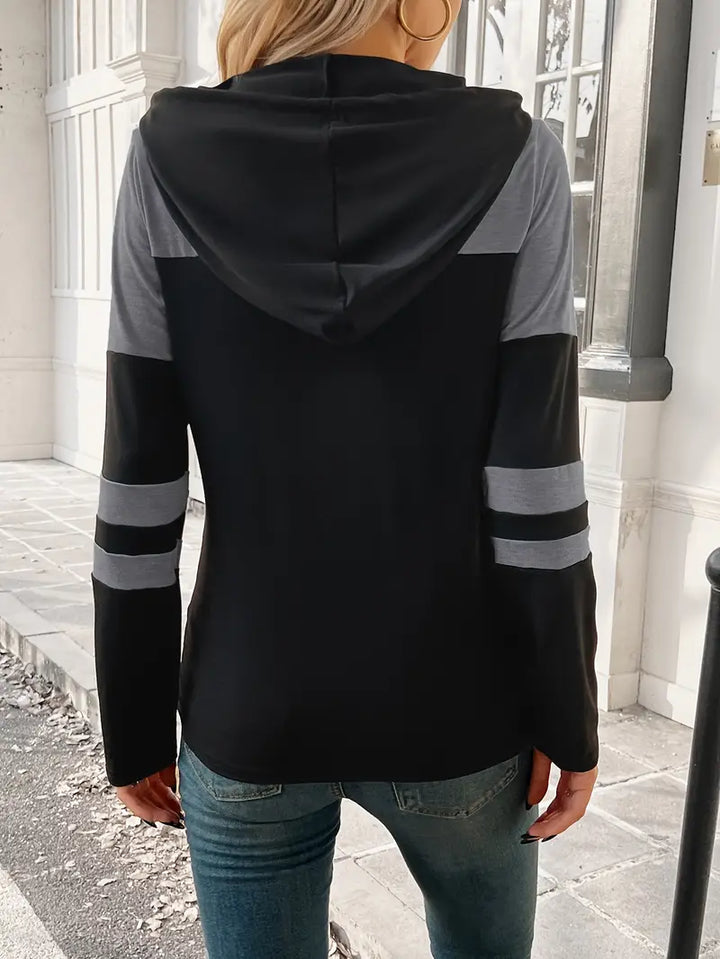 Sweat à capuche à manches longues Elegant Casual