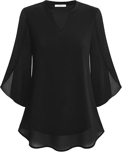 Blouse Graceful à manches fendues