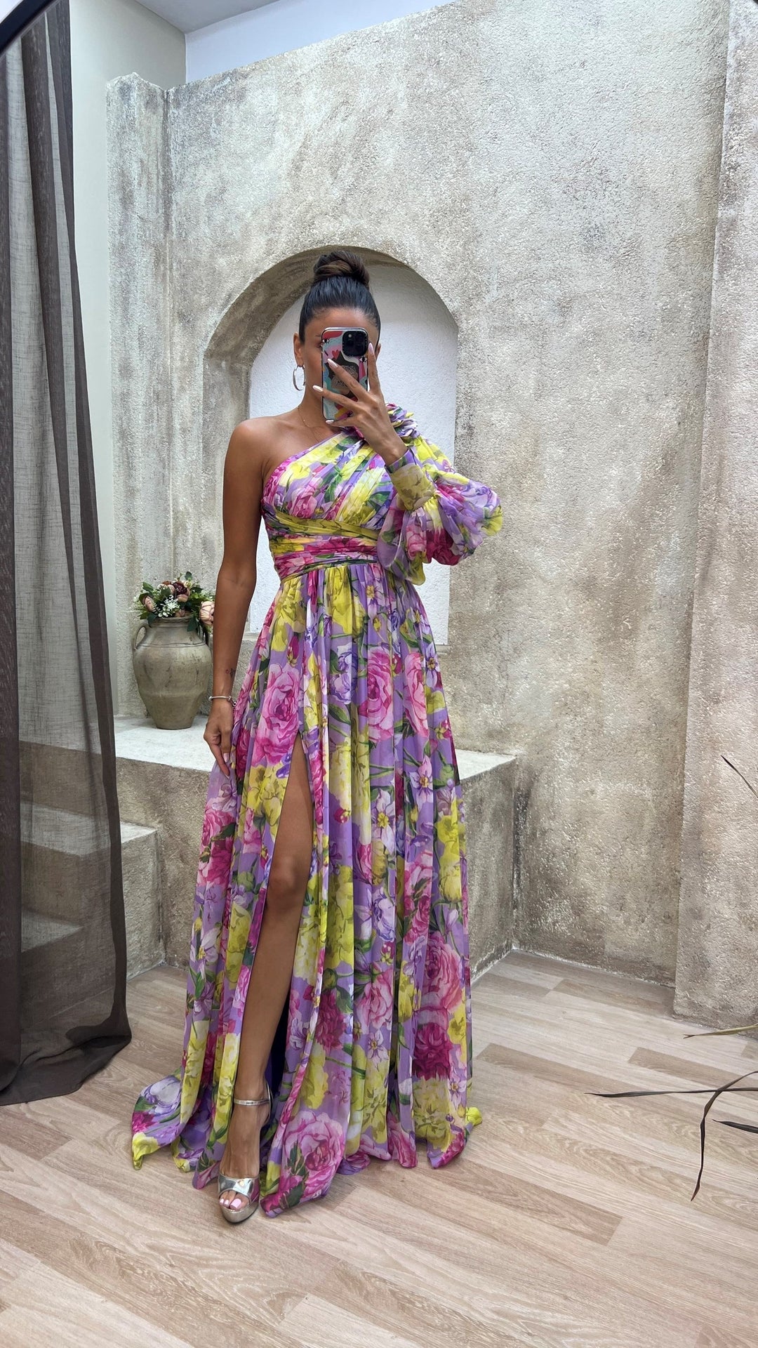 Robe longue légère au tombé élégant