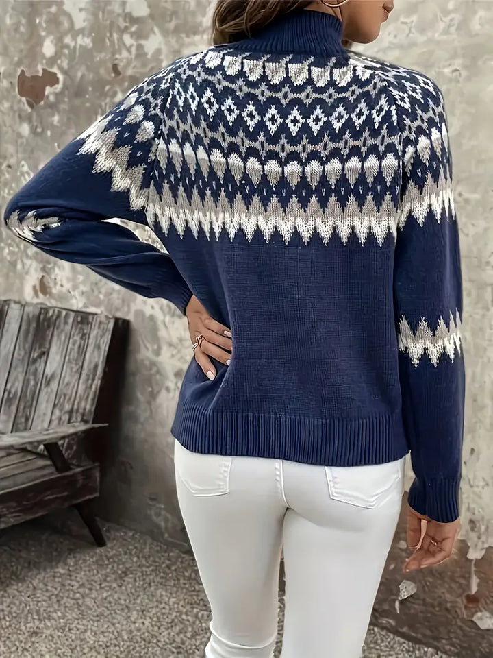 Pull islandais tricoté main