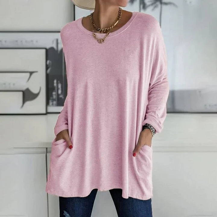 Pull à col rond oversize décontracté