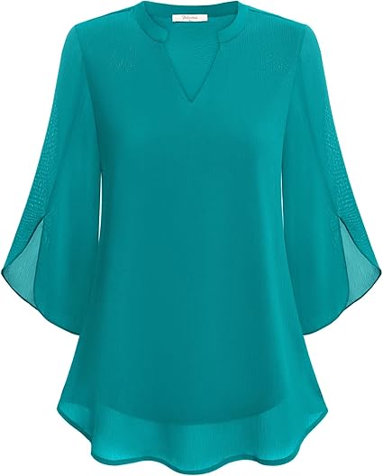 Blouse Graceful à manches fendues