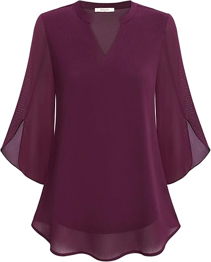 Blouse Graceful à manches fendues