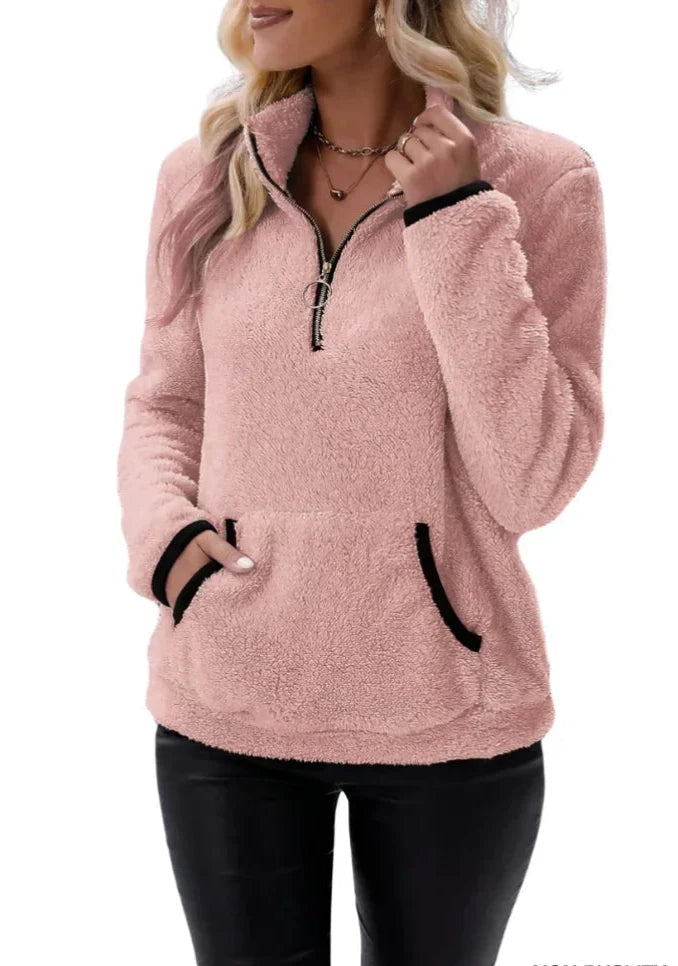Harper Soft Touch pull‑over avec texture Sherpa