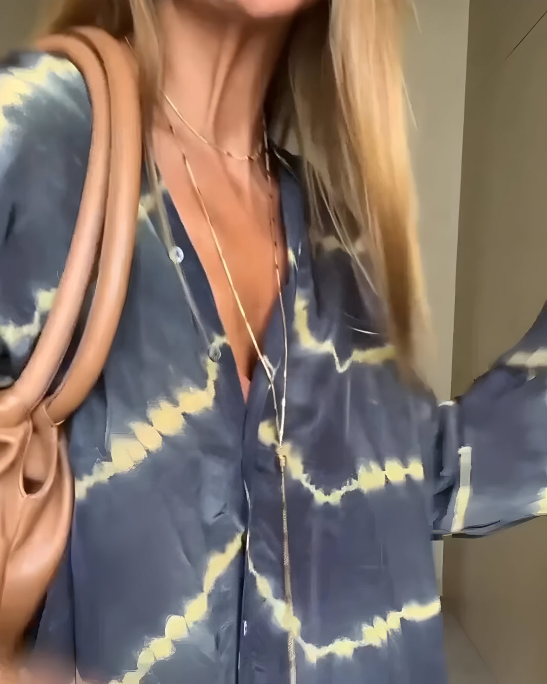 Robe longue bohème fluide à rayures