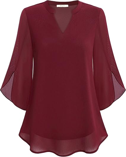 Blouse Graceful à manches fendues