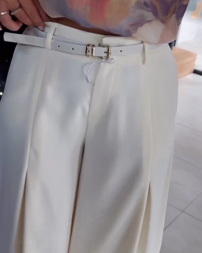 Pantalons à jambe large coupe ample pour le trajet
