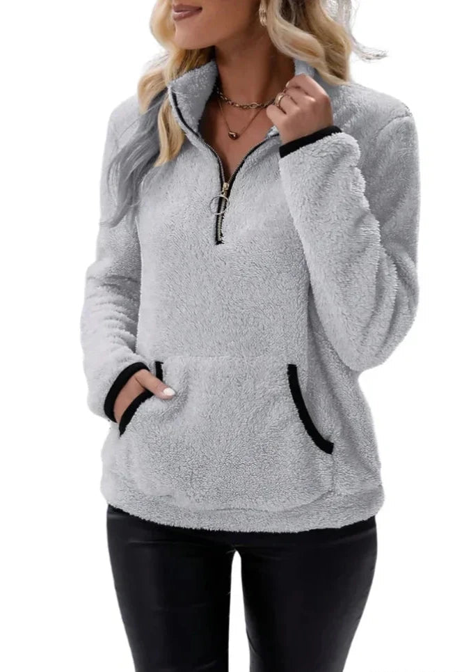 Harper Soft Touch pull‑over avec texture Sherpa