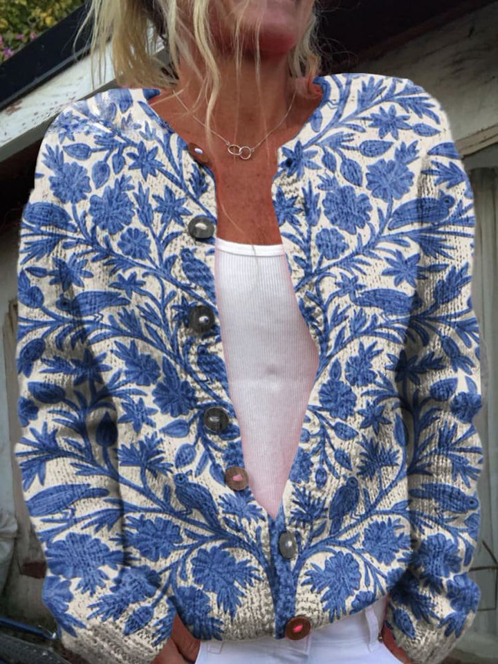 Elizabeth Cardigan chaud avec drapé élégant