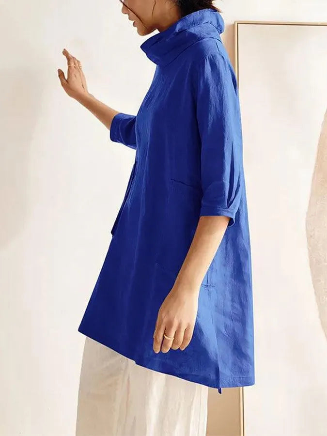 Robe décontractée à poches pour femme
