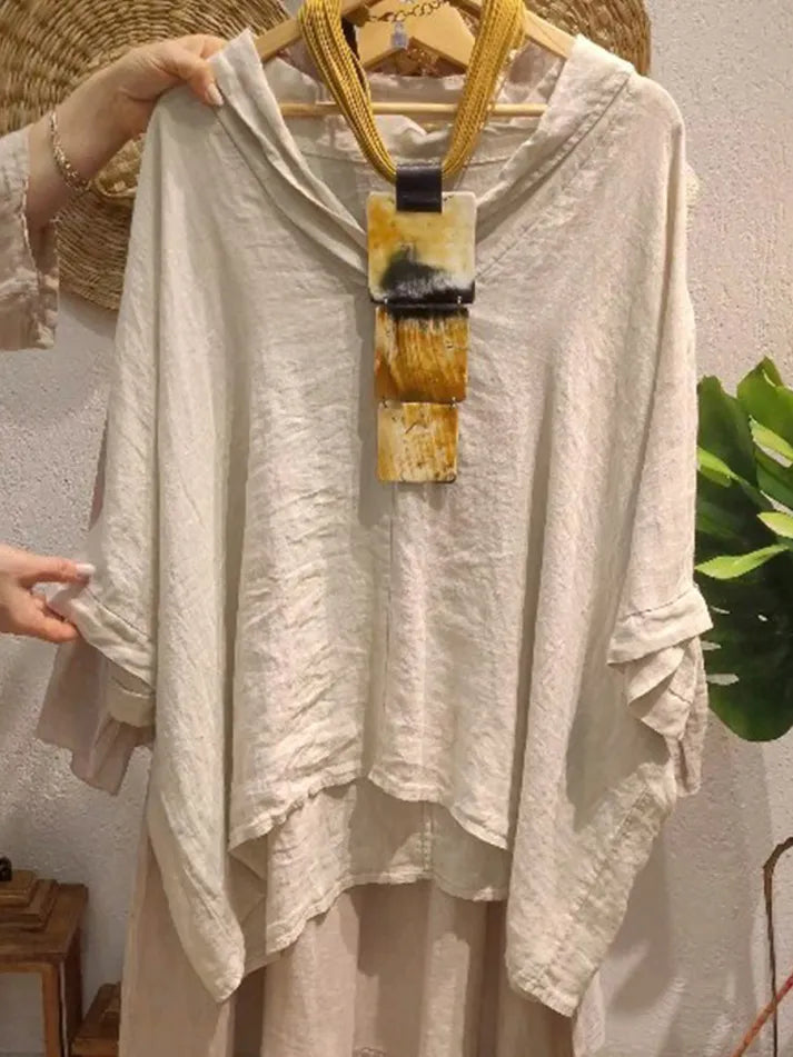 Haut col en V Soft Feel pour femmes