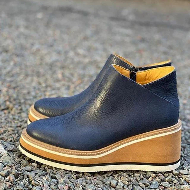 Bottes imperméables élégantes avec fermeture éclair