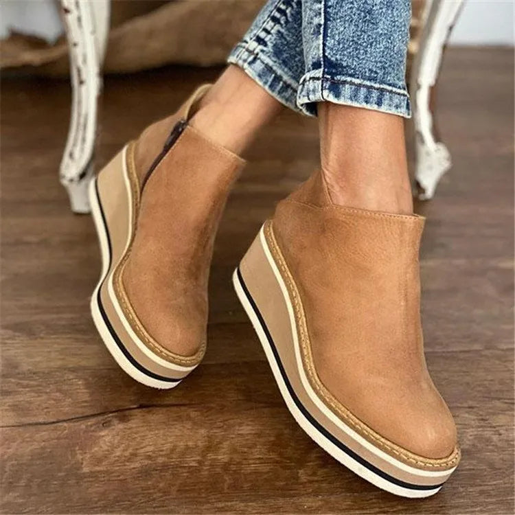 Bottes imperméables élégantes avec fermeture éclair
