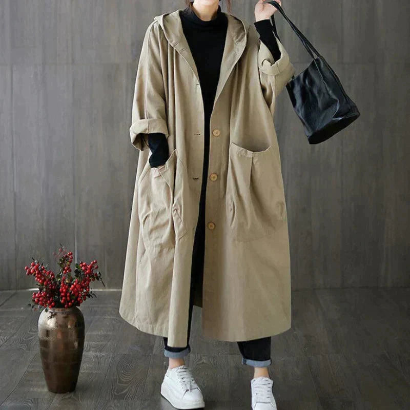 Trench-coat femme à double boutonnage