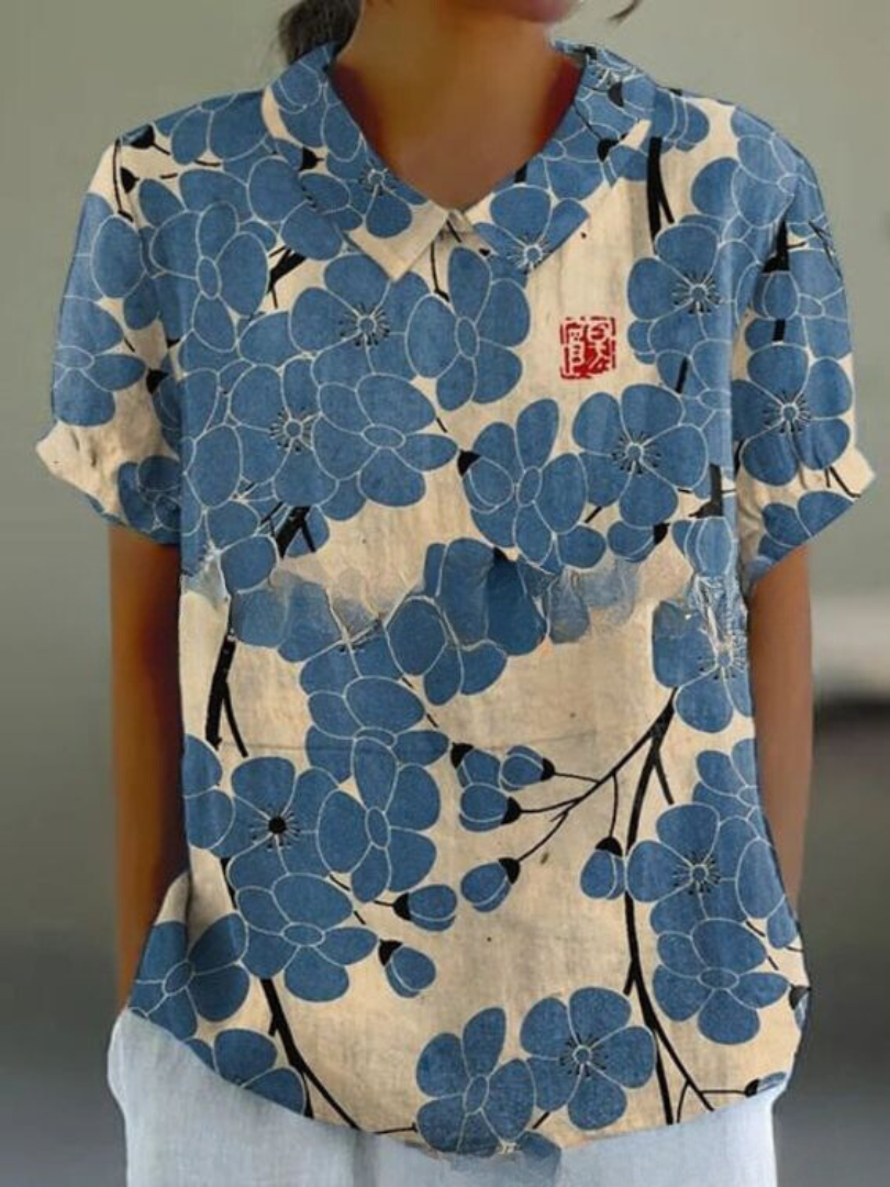 Chemise légère à imprimé floral