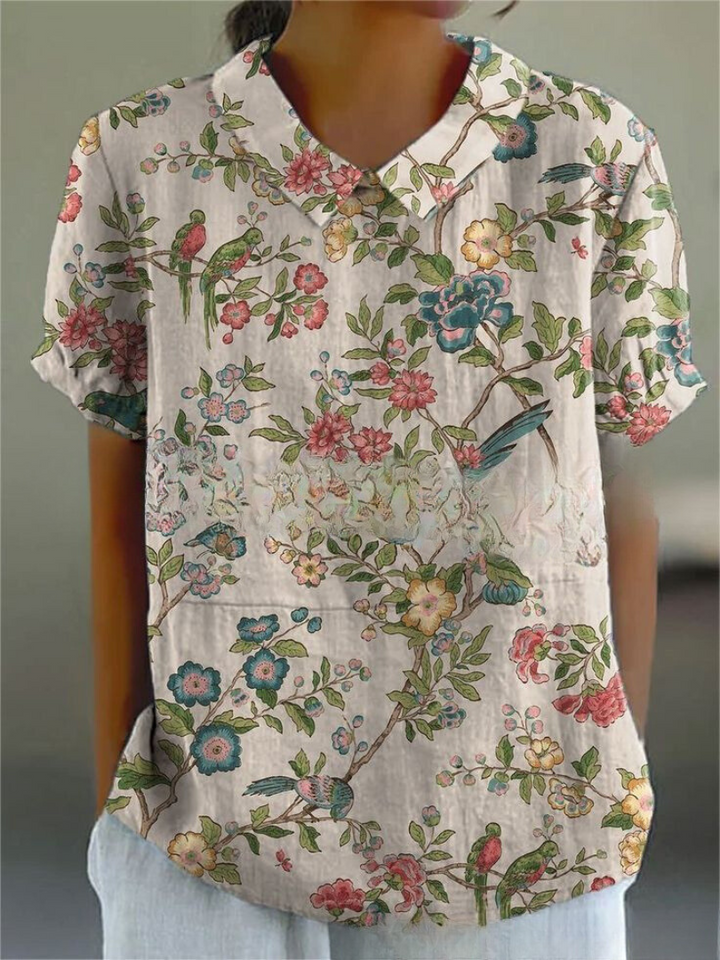 Chemise légère à imprimé floral