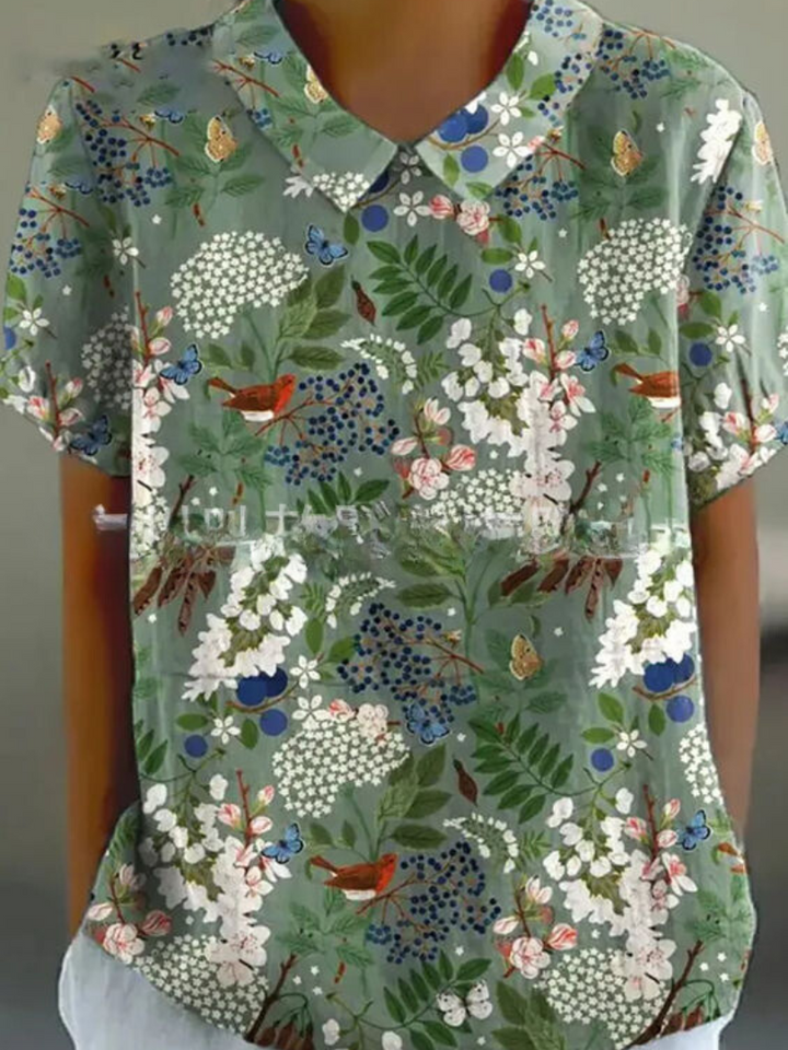 Chemise légère à imprimé floral