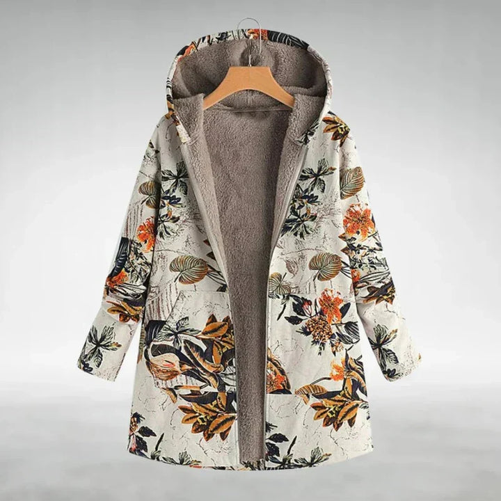Veste en polaire élégante avec motif floral