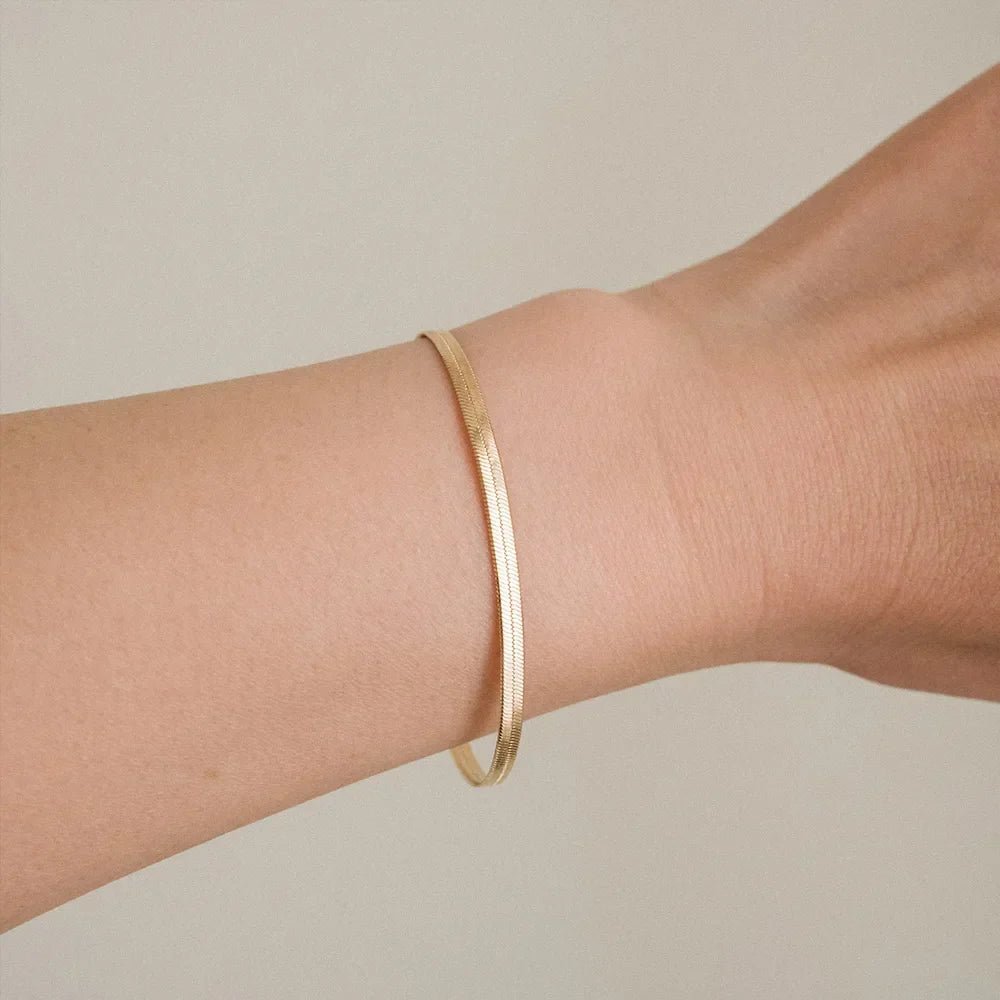 Bracelet chaîne délicat à l'éclat élégant