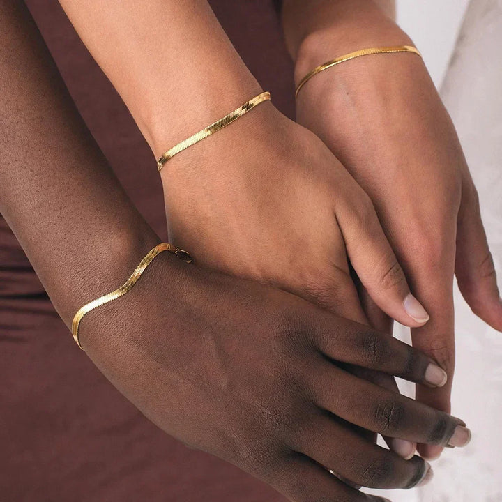 Bracelet chaîne délicat à l'éclat élégant