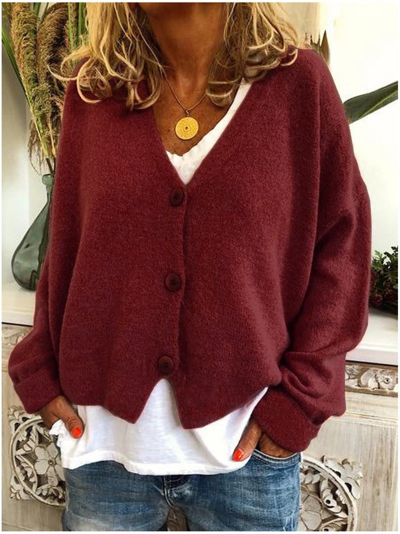 Cardigan en maille confortable et coupe décontractée