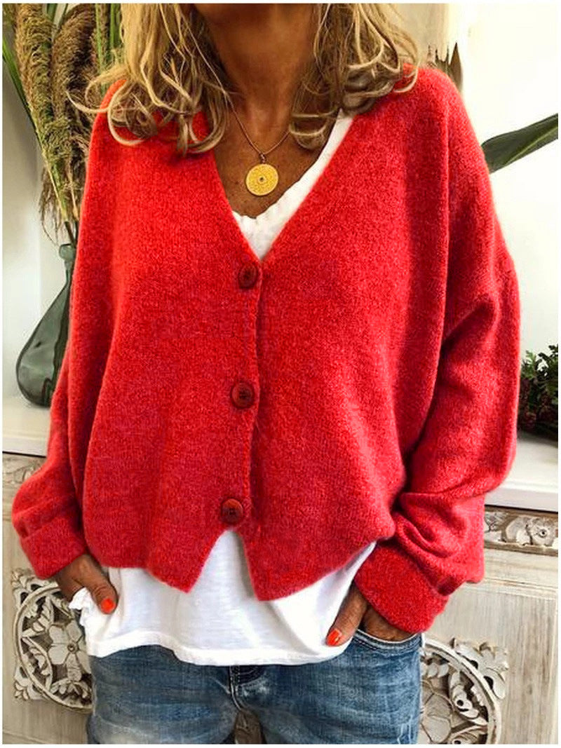 Cardigan en maille confortable et coupe décontractée