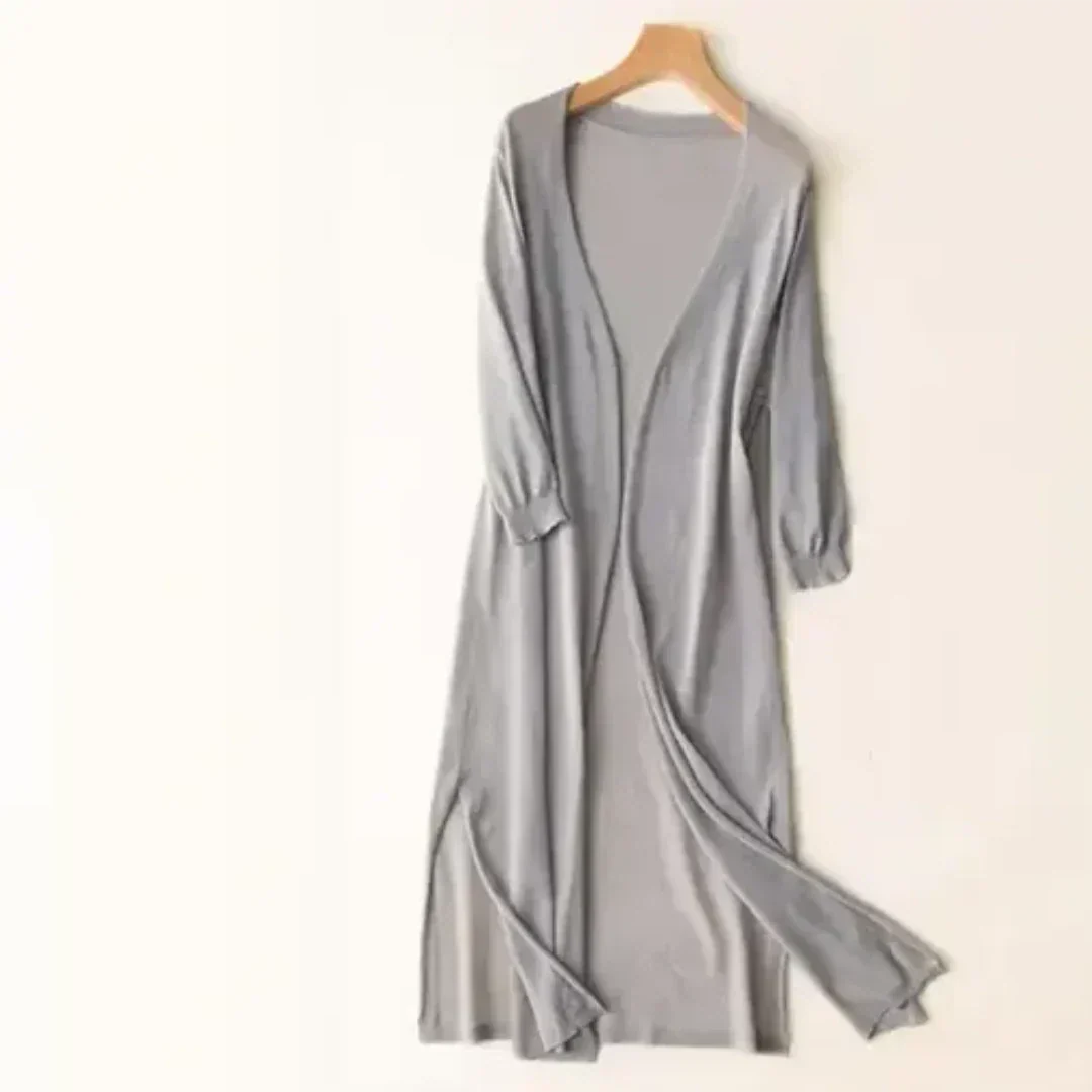 Cardigan long léger et élégant pour femme