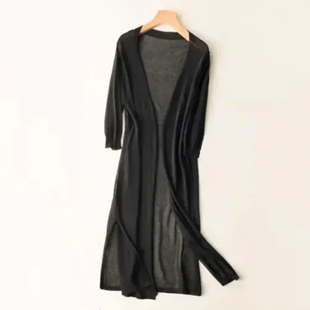 Cardigan long léger et élégant pour femme