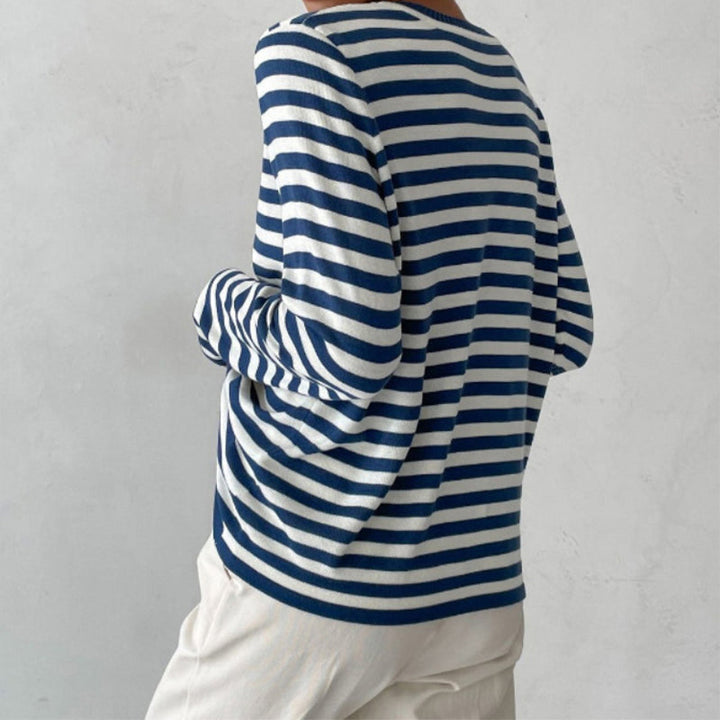 Sweatshirt à rayures pour femmes