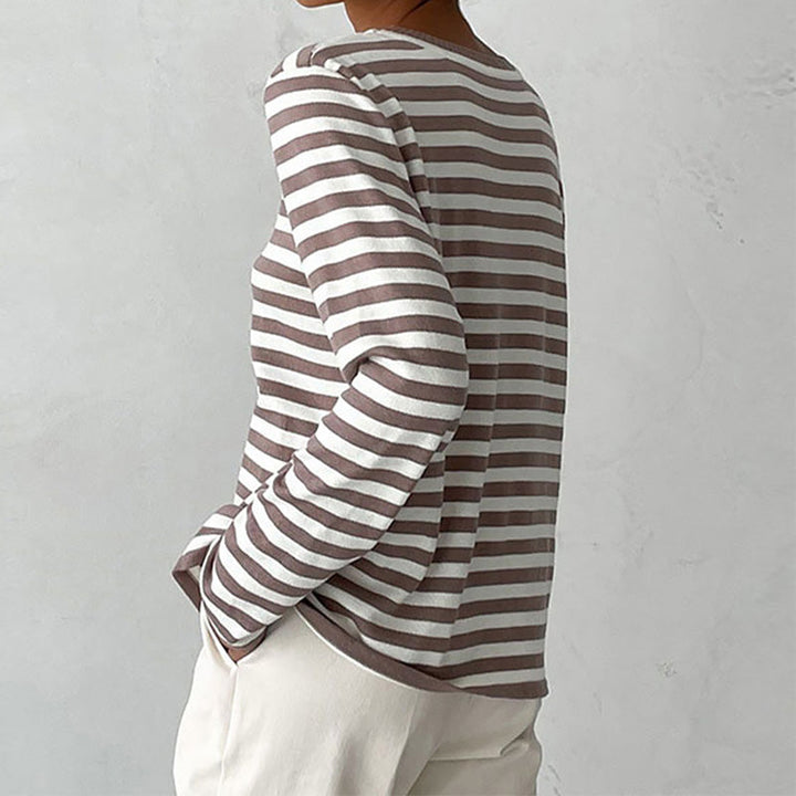 Sweatshirt à rayures pour femmes